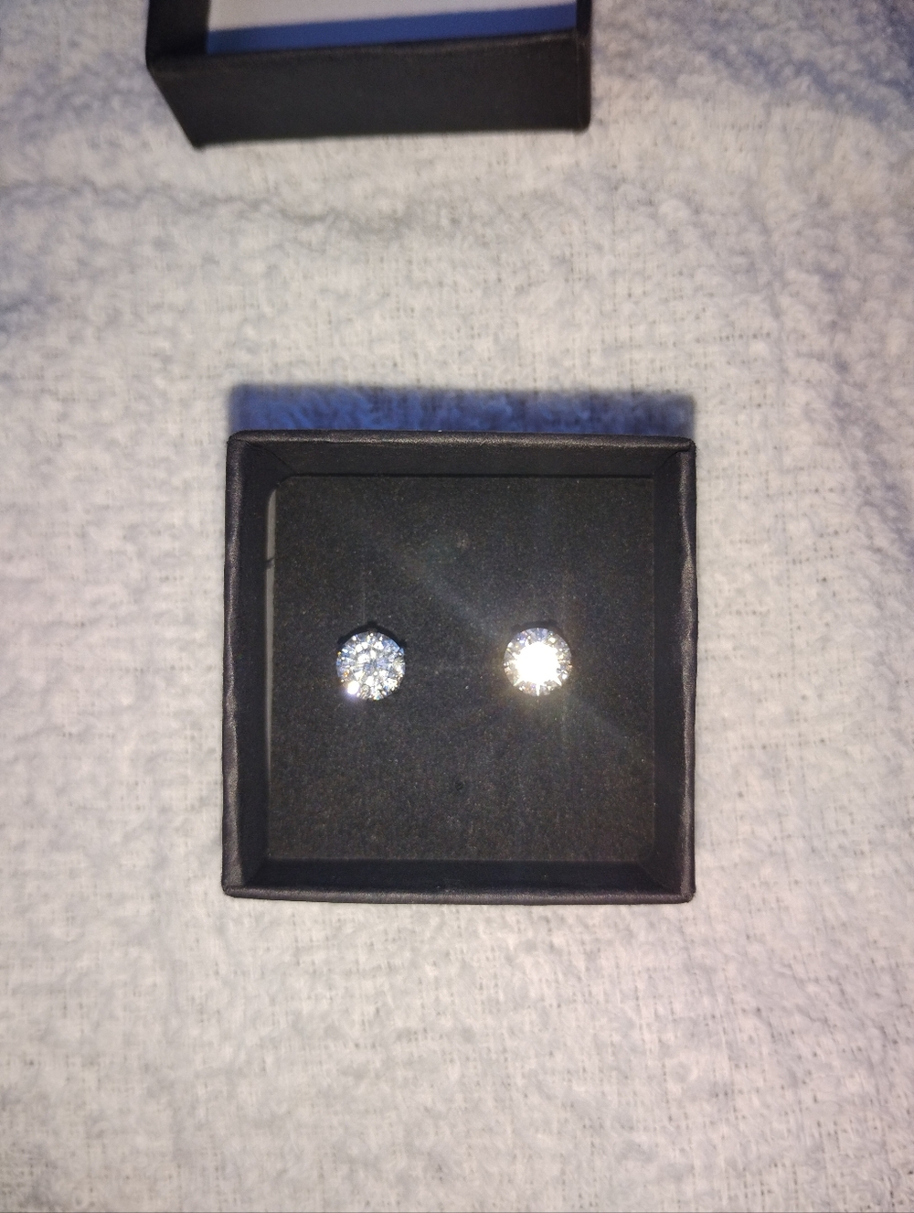 1ct Mossanite Stud Earrings Gra Certified, Excellent Cut, 925 Silver